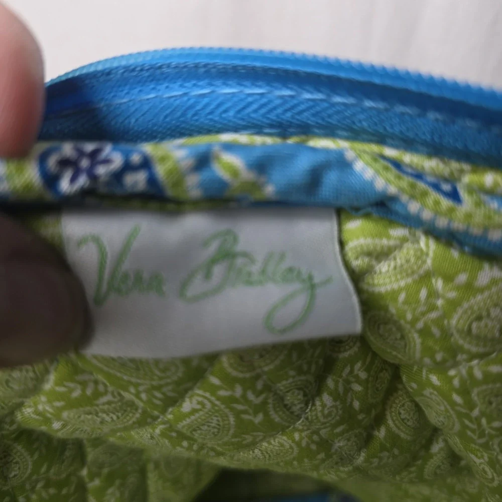 Vera Bradley Laptop Bag Bermuda Blue Paisley Travel Case - Retired Design